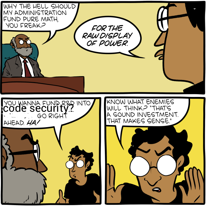 SMBC comic about pure math gold rush